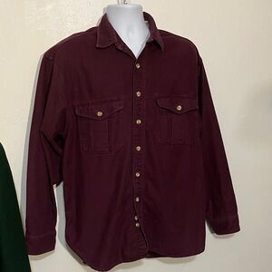 Eddie Bauer heavyweight men’s flannel shirt size large